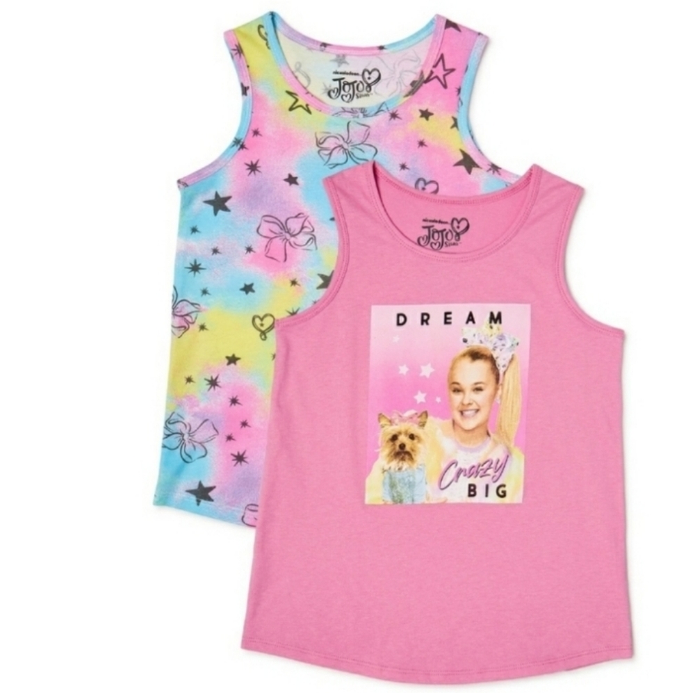 Nickelodeon Jojo Siwa 2 girls tank tops